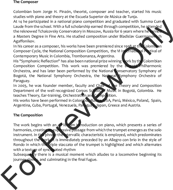 Evocacion Para Trompeta Y Piano Thumbnail - Music (816x1056), Png Download
