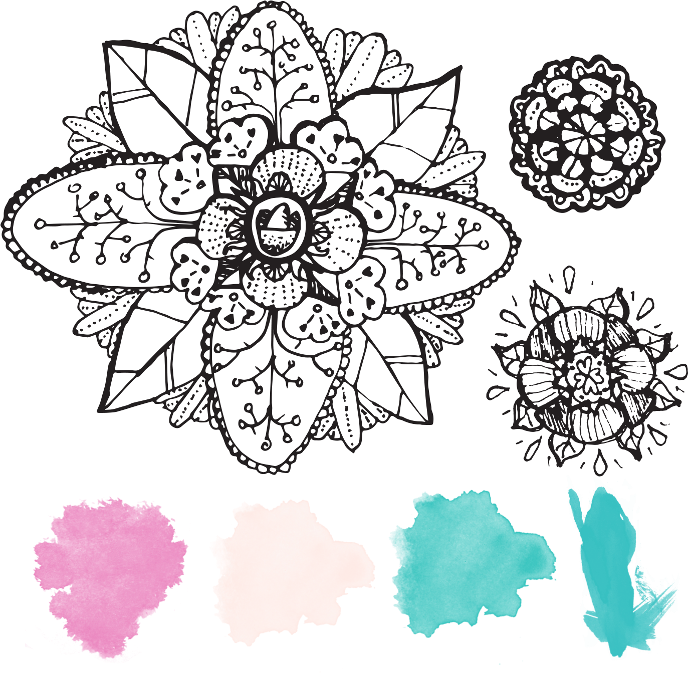 Mandala Design For Retail - Illustration (1474x1369), Png Download