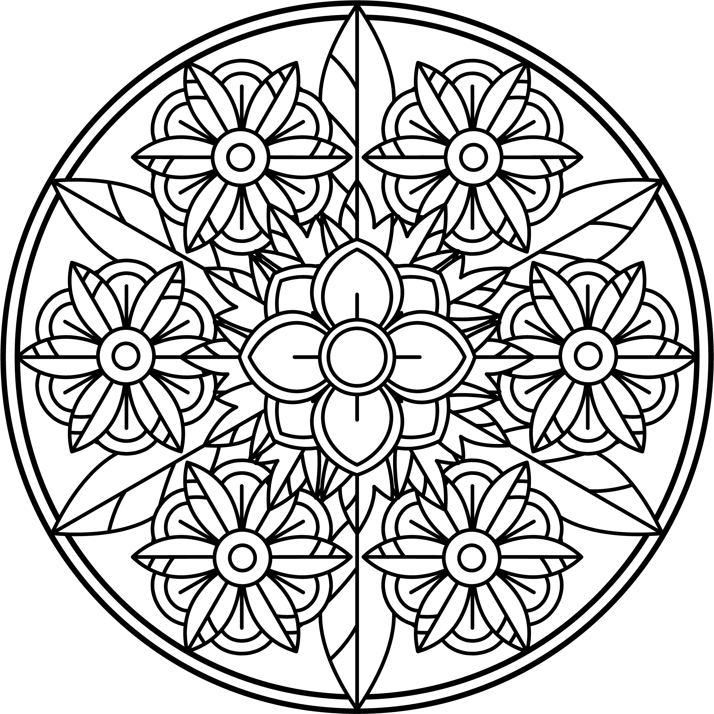 Mandala Monday 68 Free Colouring Sheet To Download-01 - Rice University Logo Png (2481x2481), Png Download