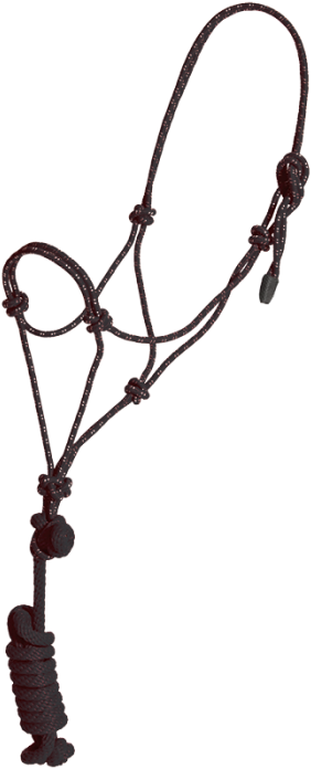 Mustang Yearling Economy Mountain Rope Halter And Lead - Pony Rope Halters (700x700), Png Download