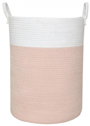 Sale Living Textiles Cotton Rope Hamper Blush White - Woolen (500x500), Png Download