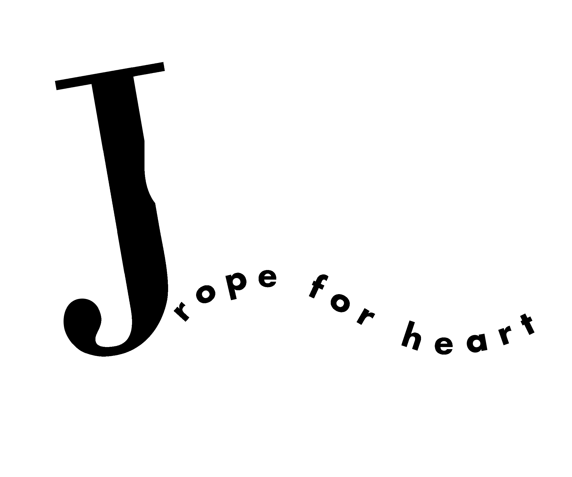 Jump Rope For Heart Logo Black And White - Jump Rope For Heart Logo (2400x2400), Png Download
