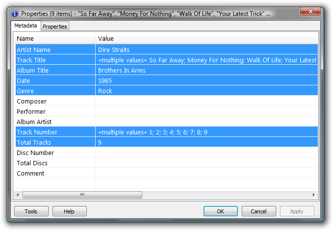 Foobar2000 Tagtransfer 1 - Foobar2000 Properties (679x471), Png Download