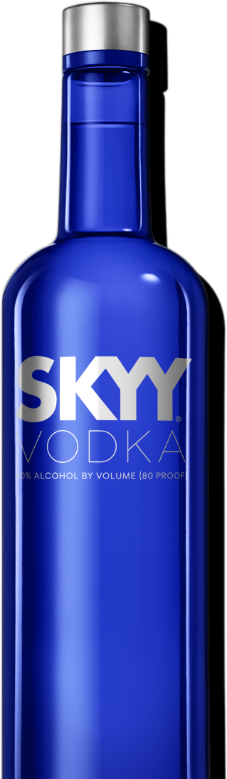 Skyy Vodka On Sale Now - Glass Bottle (319x1094), Png Download