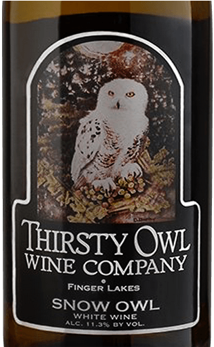 Thirsty Owl Wine Company Snow Owl 2015 / 750 Ml. (375x500), Png Download