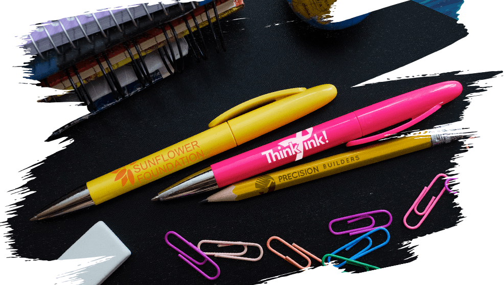 Promotional Pens Logo Pens - Put On Promotional Pens (986x557), Png Download