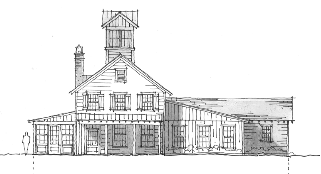 This Selection Of Sketches Follows The Evolution Of - Architecture (1166x700), Png Download