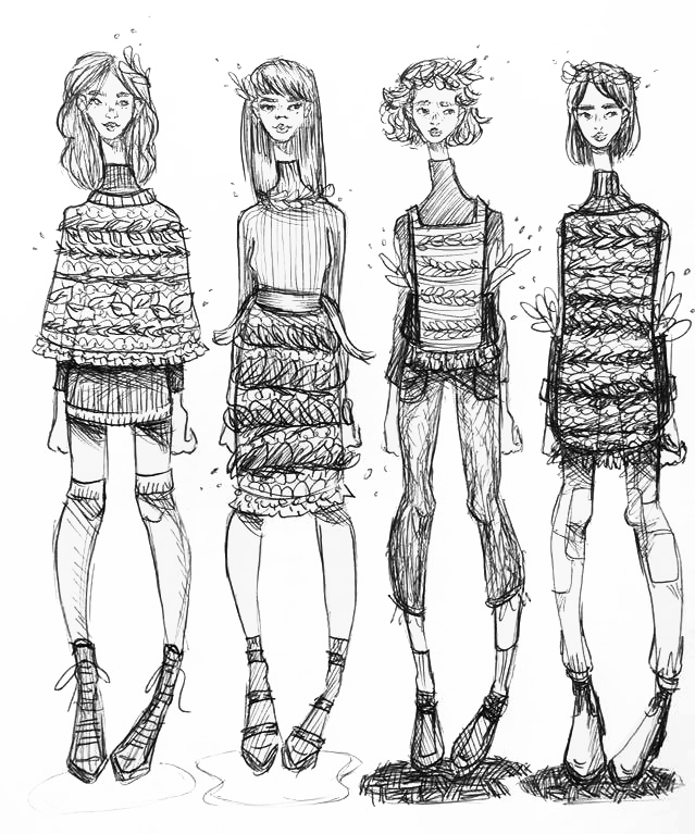 Scavenger Sketches - Sketch (639x767), Png Download