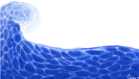 Cartoon Waves Waves By Cartoon Heart On Deviantart - Digital Art (470x300), Png Download