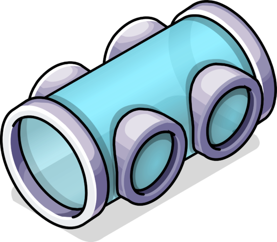 Long Window Tube Sprite 002 - Binoculars (551x480), Png Download