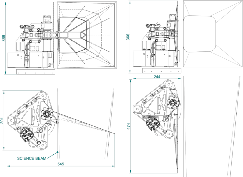 Rsu In Closed Position - Open Position (850x623), Png Download