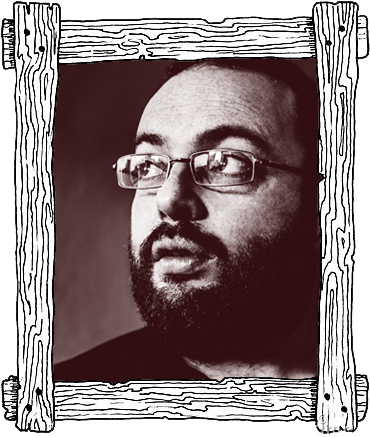 Wooden Frame - Sketch (390x450), Png Download