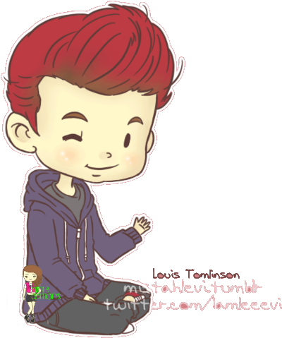 Louis Tomlinson Cartoon Png By Bananaphotopacks On - Louis Tomlinson Cartoon (485x533), Png Download