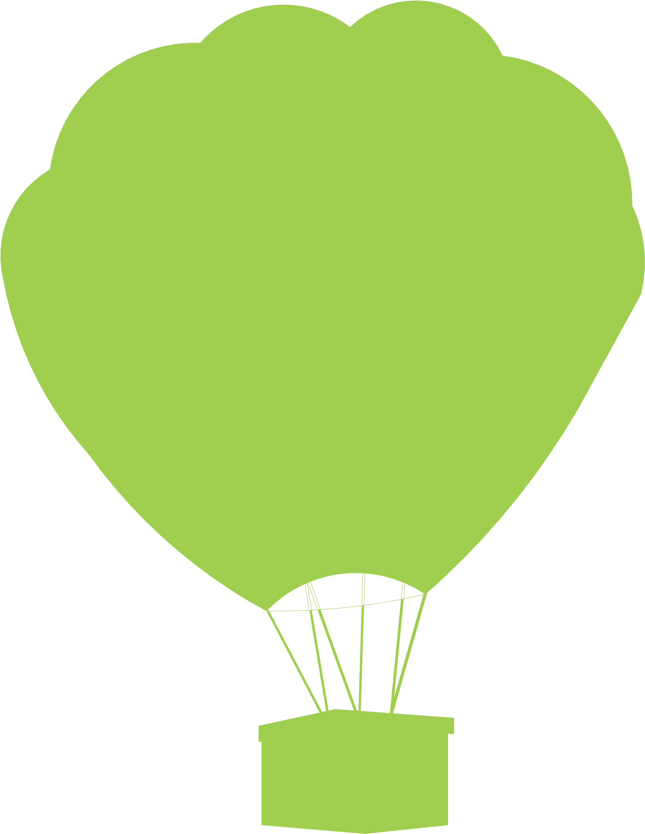 Balloon - Drawing (2156x2780), Png Download