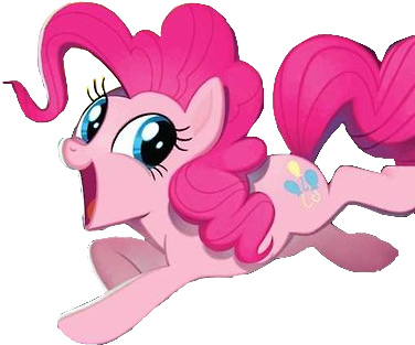Pinkie Pie Pony Pink Mammal Cartoon Vertebrate Fictional - Art Of My Little Pony: The Movie (392x371), Png Download