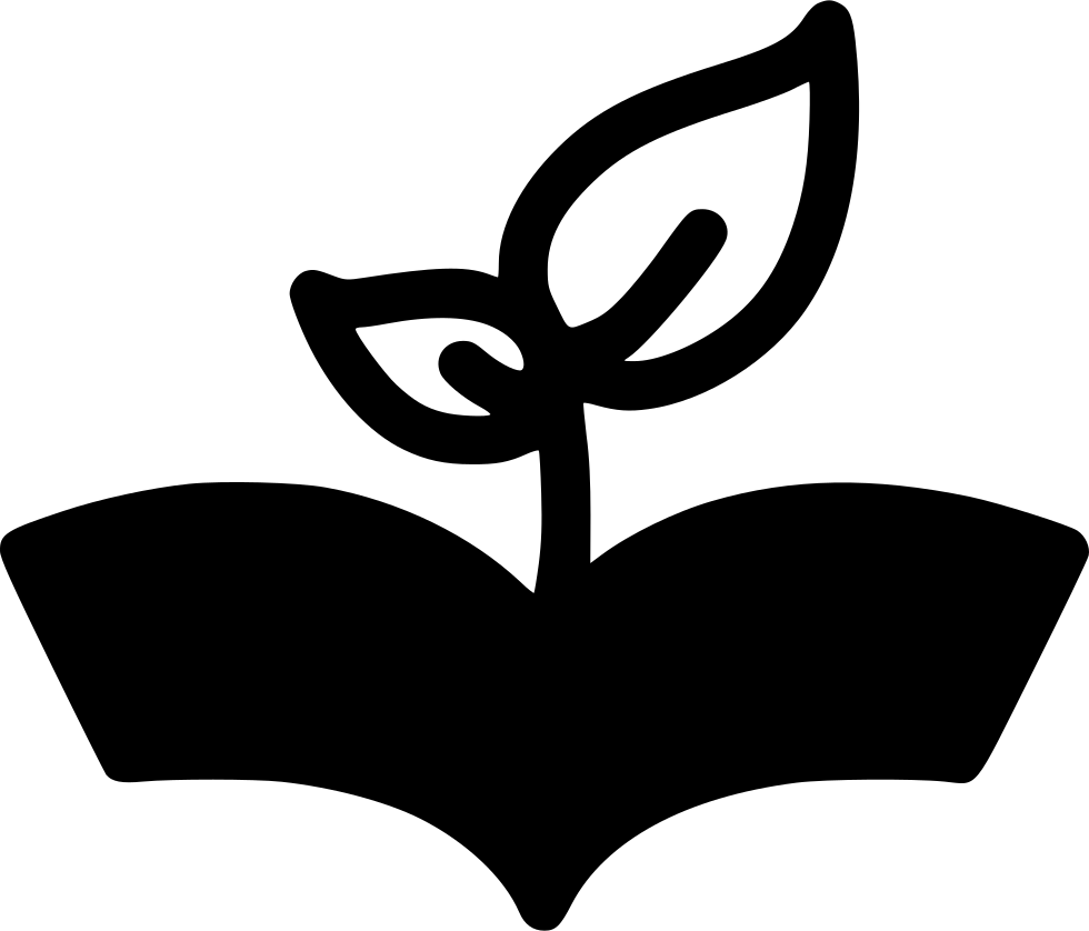 Plant Growing Out Of Book Comments - Book (980x838), Png Download