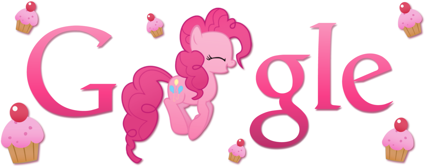 Pinkie Pie Google Logo Install Guide By Thepatrollpl-d63hbxt - My Little Pony Google Logo (1432x557), Png Download