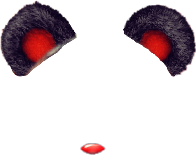 Halloween Bear Ears Bear Snapchatfilter Halloween Ears - Halloween (672x533), Png Download