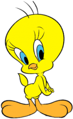 Tweety Pie, President Of The Professional Cartoon Actors - Tweety Clipart (300x486), Png Download