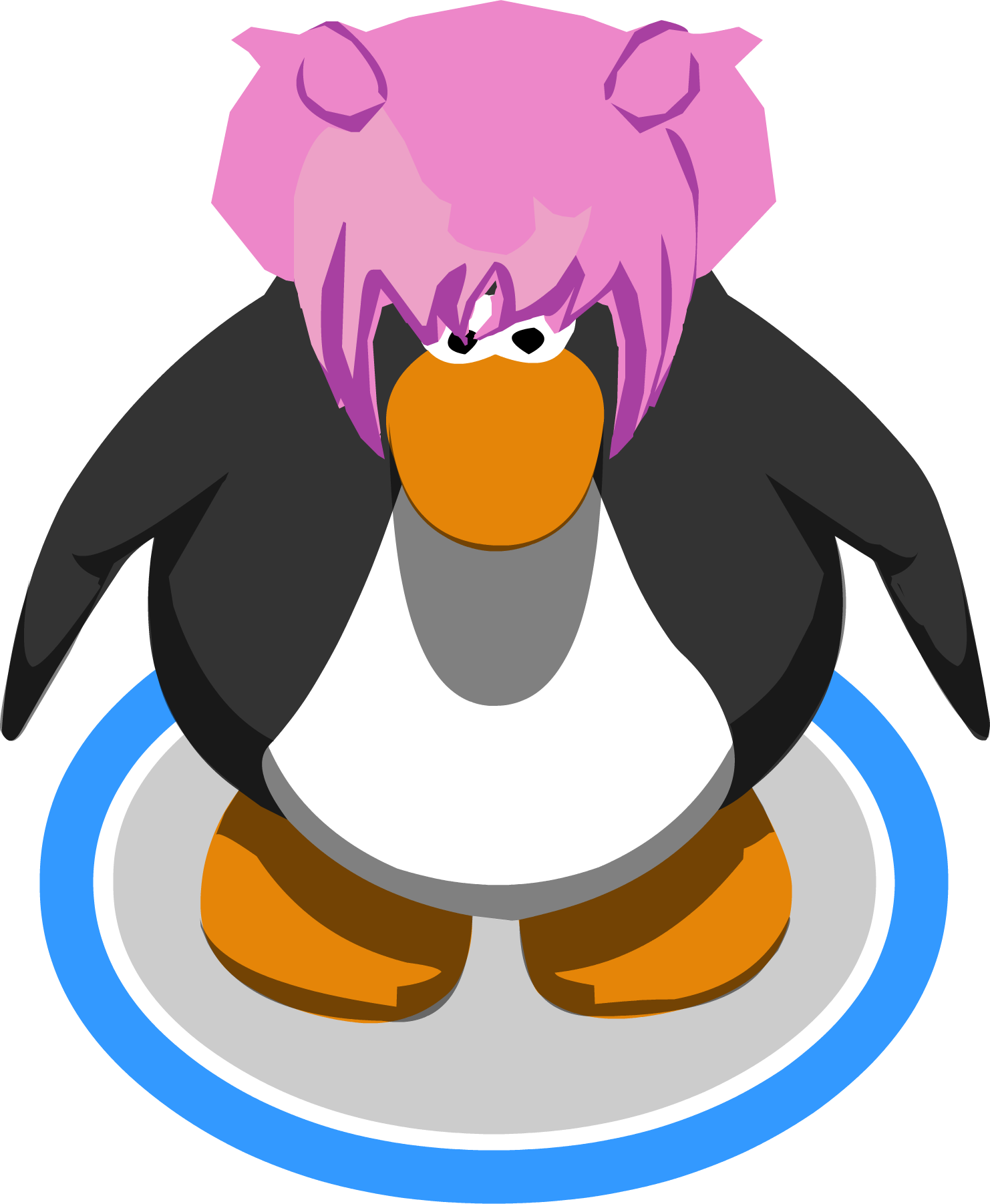 The Curly Pie In-game - Club Penguin Sunglasses (1482x1803), Png Download