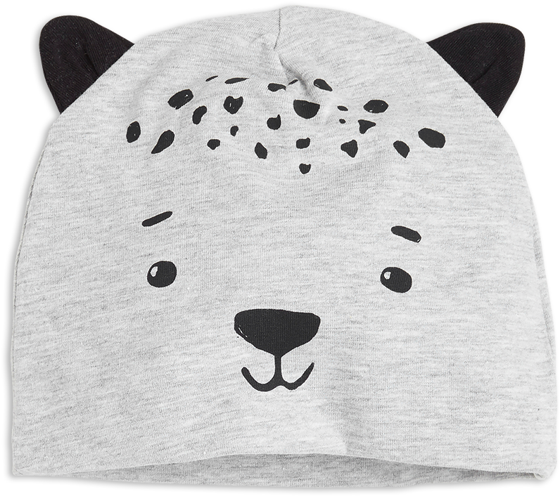 Cap With Ears Grey - Beanie (888x888), Png Download