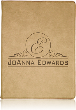 Light Brown Leatherette Portfolio (300x400), Png Download
