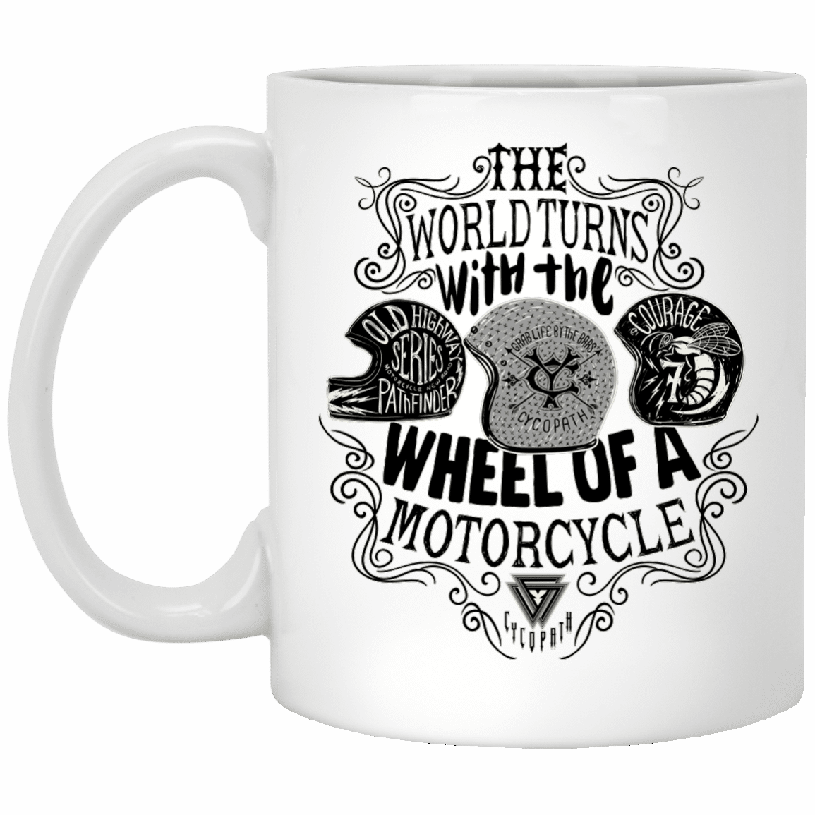 Motorcycle Coffee Mug (1155x1155), Png Download