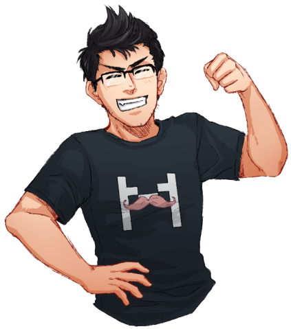 Nice To Meet You Too - Markiplier Fan Art (500x515), Png Download
