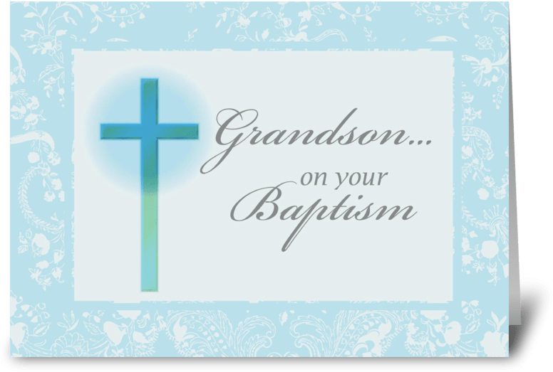 Download 3881 Grandson Baptism, Blue, Lace Greeting Card - Baptism ...