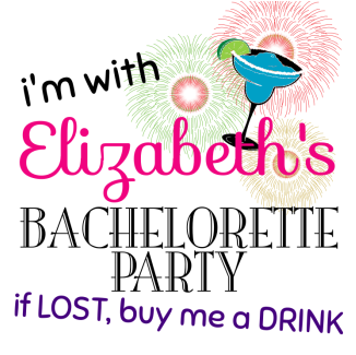 Bachelorette Party Temporary Tattoo - Club (350x350), Png Download
