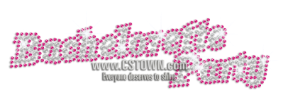 Bachelorette Party Wholesale Iron On Crystal Design - Calligraphy (450x450), Png Download