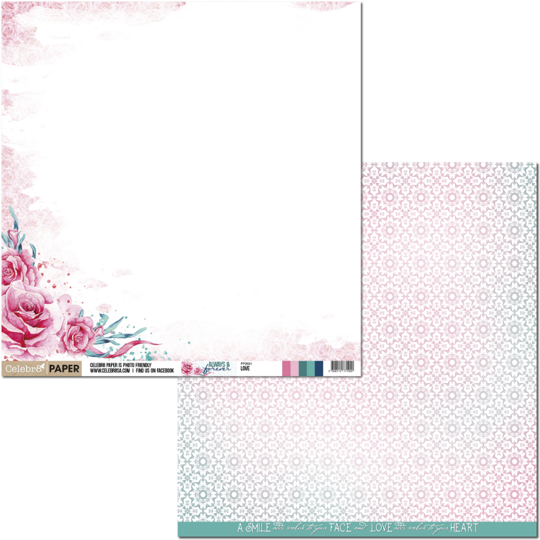 Always & Forever Celebr8 12″ X 12″ Double-sided Paper - Always And Forever (800x800), Png Download