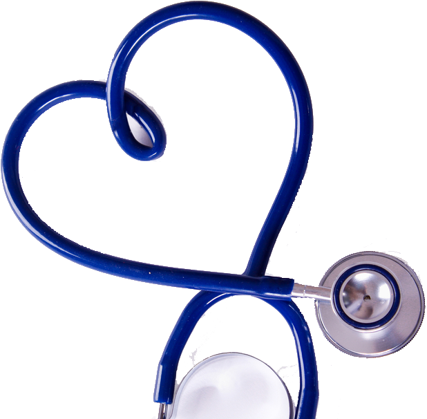 Stourside Medical Practice Png Black And White Library - Blue Stethoscope Heart Png (1000x667), Png Download