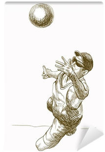 Situations In Volleyball, Hand Drawing Converted To - Drawing (400x400), Png Download