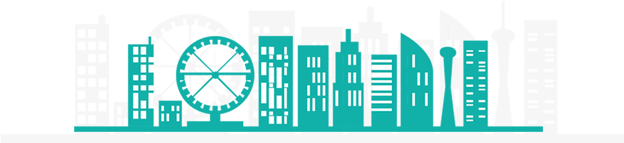 Ciudadvector3 - Building (900x266), Png Download