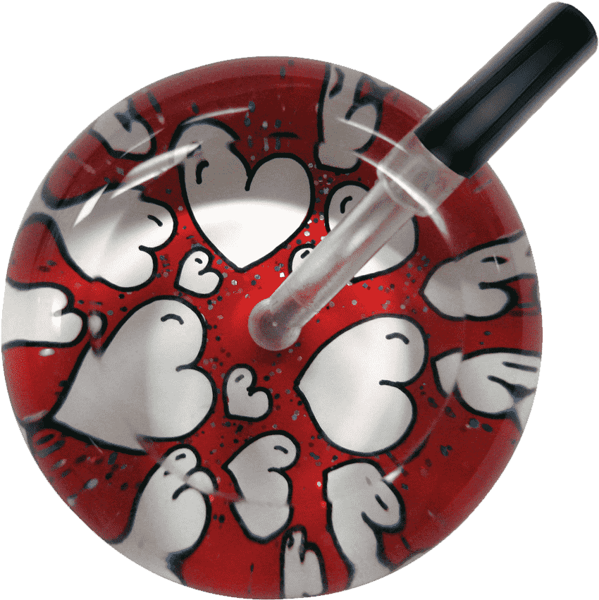 Hearts And Glitter - Heart (900x900), Png Download