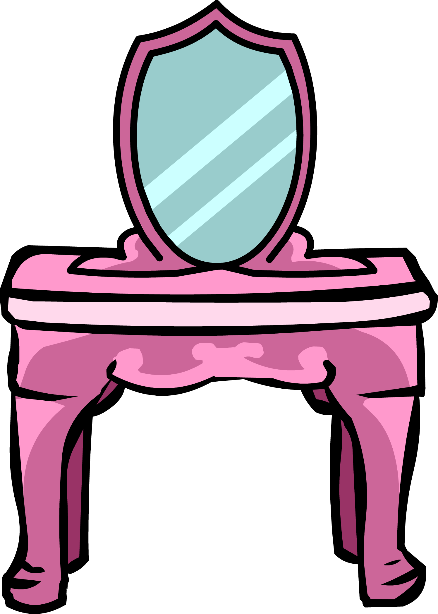 Princess Vanity - Club Penguin Girl Rooms (1497x2098), Png Download