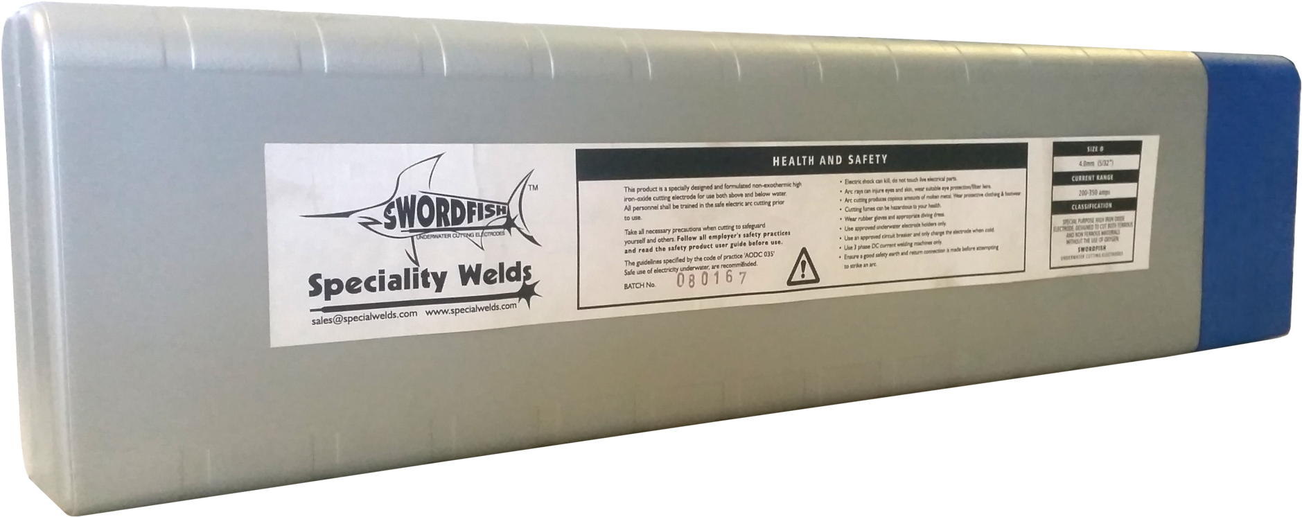 Swordfish Underwater Arc Cutting Electrodes Wwsc40 - Welding Helmet (2048x849), Png Download