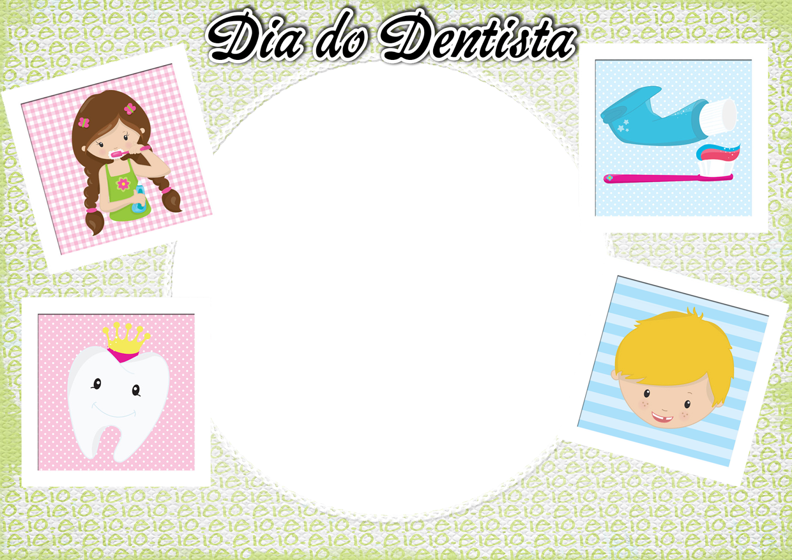 Moldura Do Dia Do Dentista - Moldura Dentista Png (1600x1131), Png Download