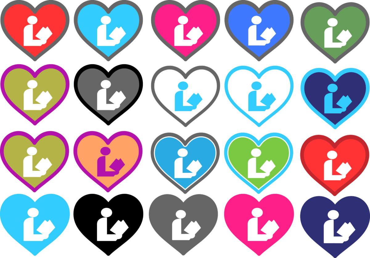 Library User Hearts - Love Libraries (1200x836), Png Download