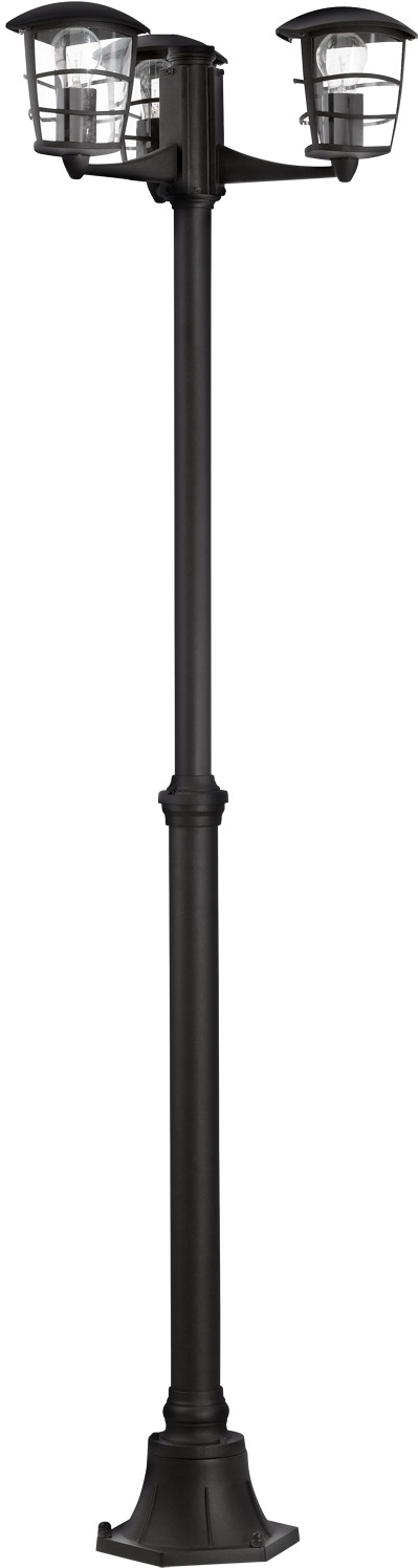Aloria Outdoor 3l Lampost Black - Eglo 93409 | Post Light Fitting | Aloria (1500x1500), Png Download