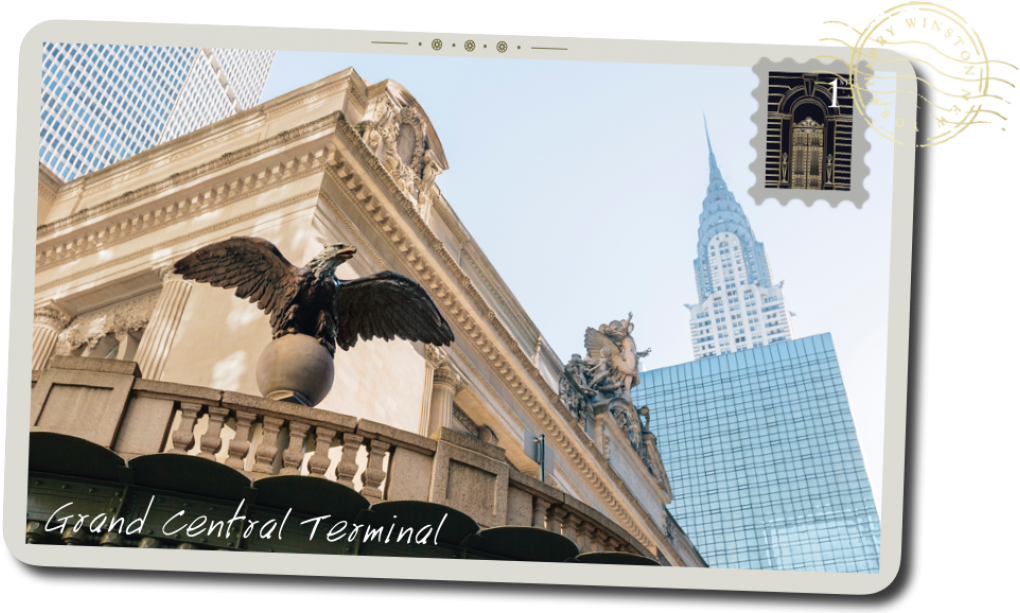 A Postcard Of Grand Central In New York City - Grand Central Terminal (1119x630), Png Download