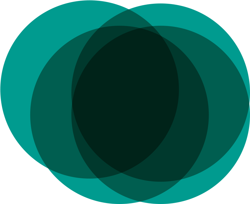 Cover Bg Teal Circles Overlay - Circle (1024x683), Png Download