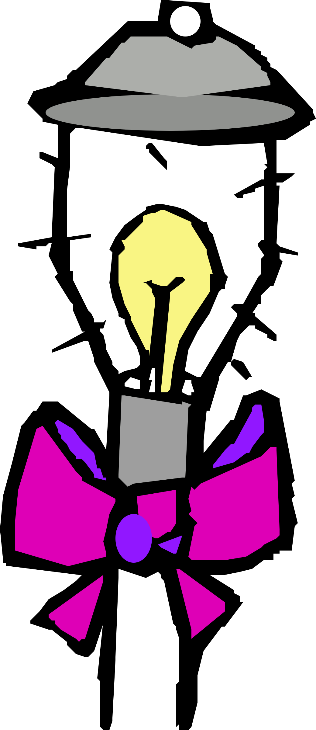 Small - Lamp Post Clip Art (258x595), Png Download