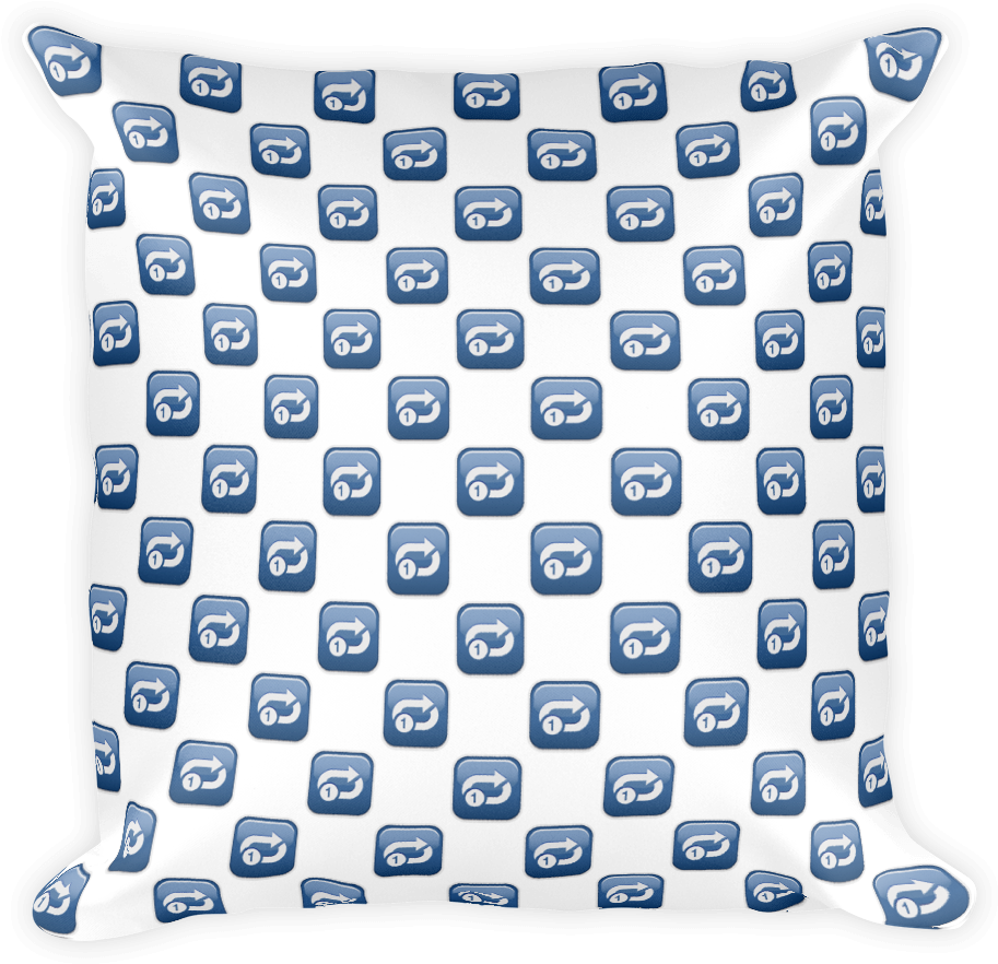 Clockwise Rightwards And Leftwards Open Circle Arrows - Fried Shrimp Emoji Pillow (1000x1000), Png Download