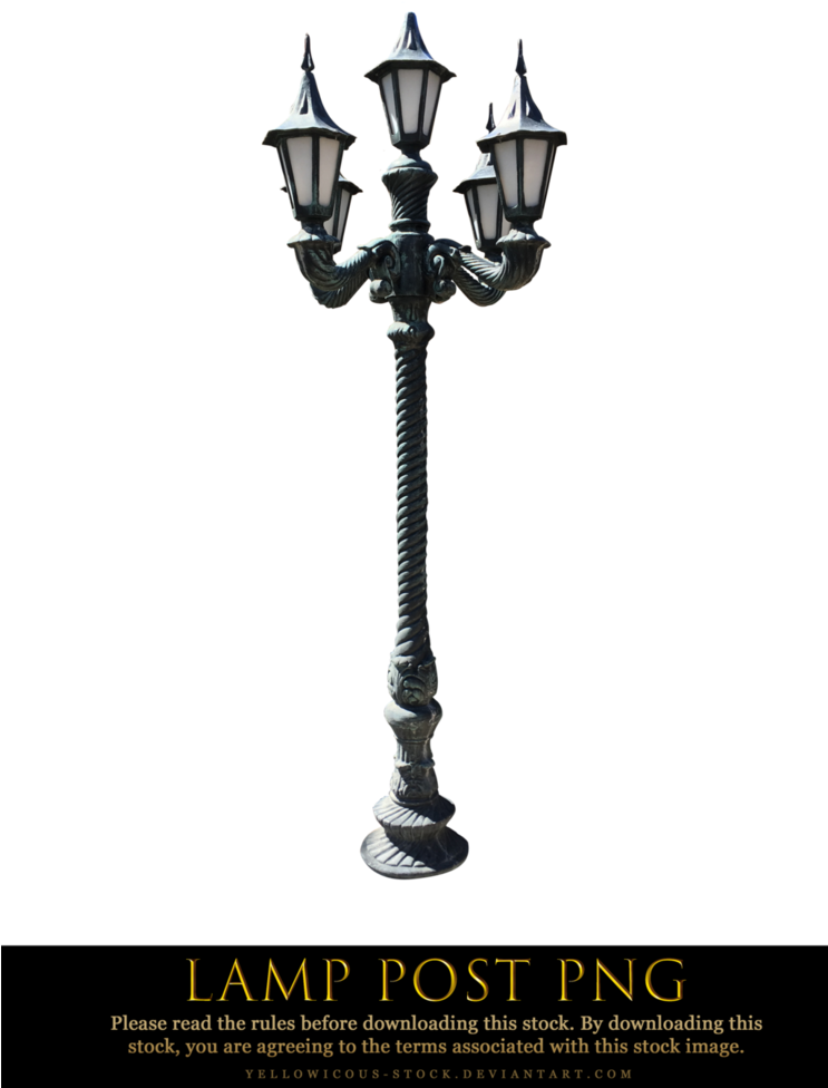 Lamp Post Png By Yellowicous Stock On Deviantart - Street Light (742x1075), Png Download