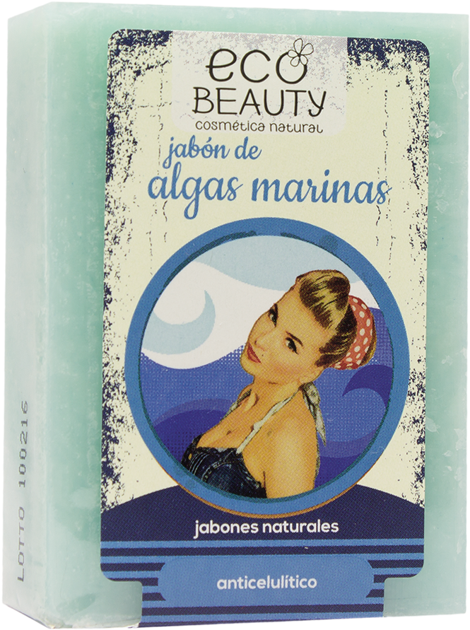 Jabón De Algas Marinas Natural - Jabón De Aloe Vera Ecobeauty 100 G (1000x1000), Png Download