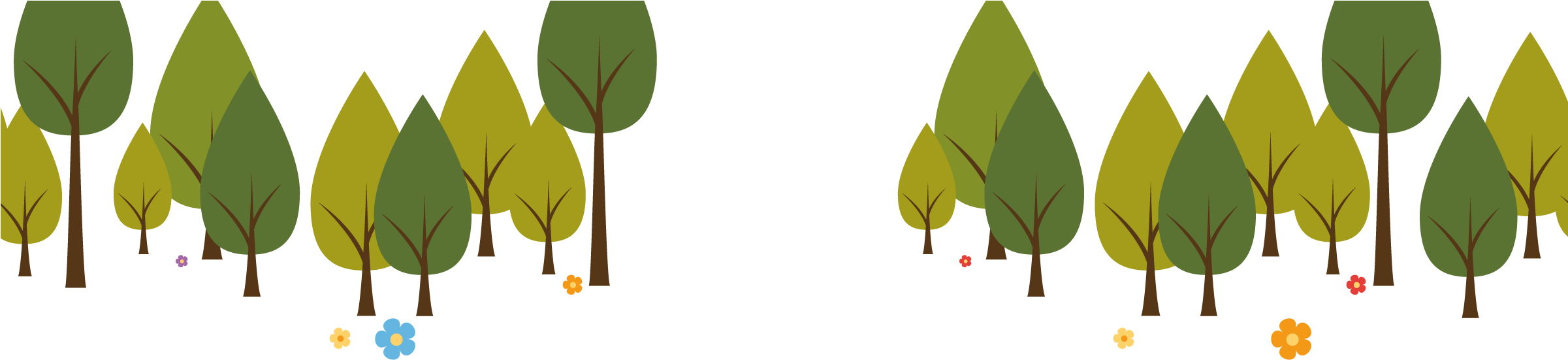 Brilliant Bushcraft And Forest School Birthday Parties - Cartoon Forest School (2400x580), Png Download