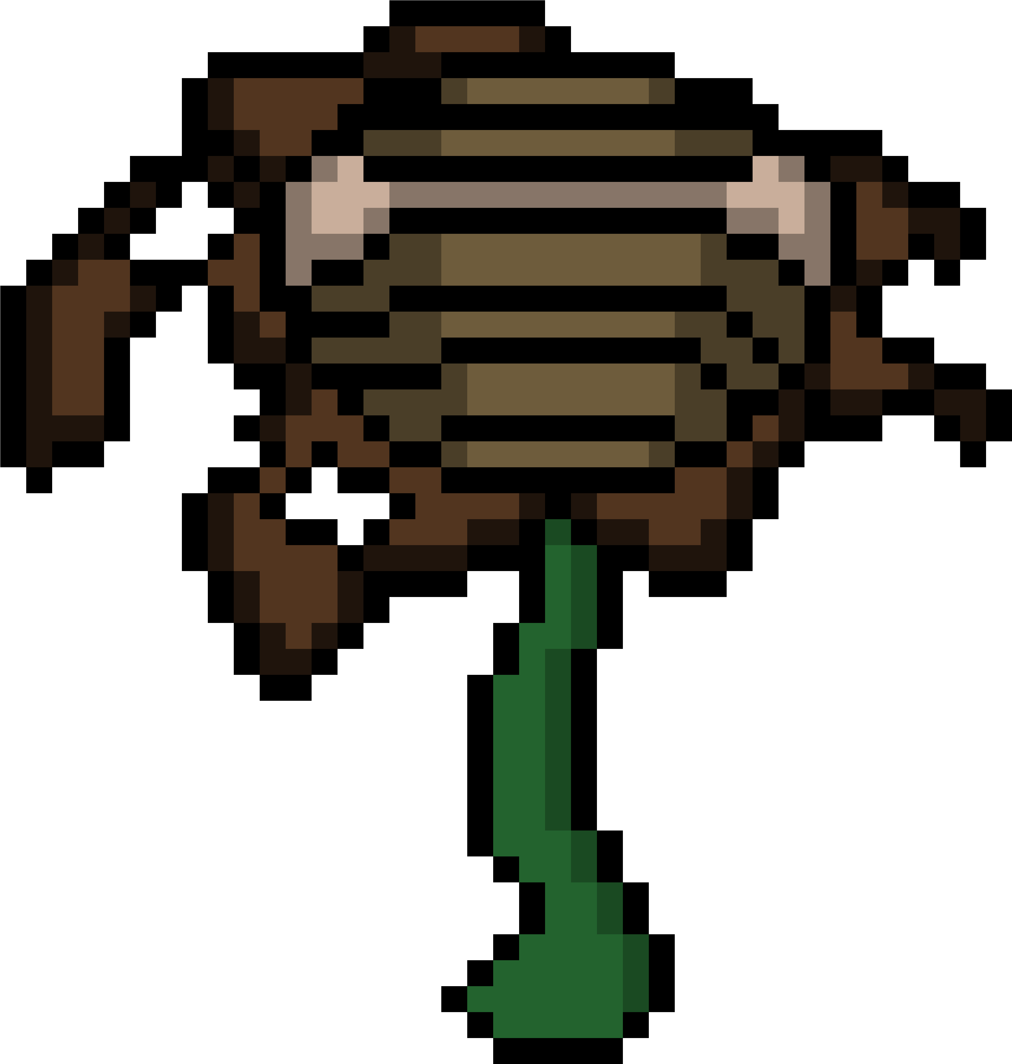 Scary Flowey With Mask - Pixel Art (4950x4050), Png Download