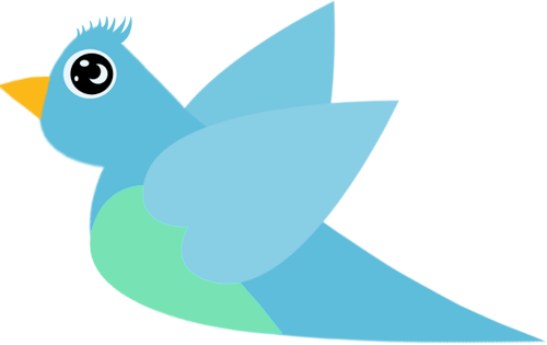 Flying Teal Bird Flying Sky Blue Bird Flying Purple (500x315), Png Download